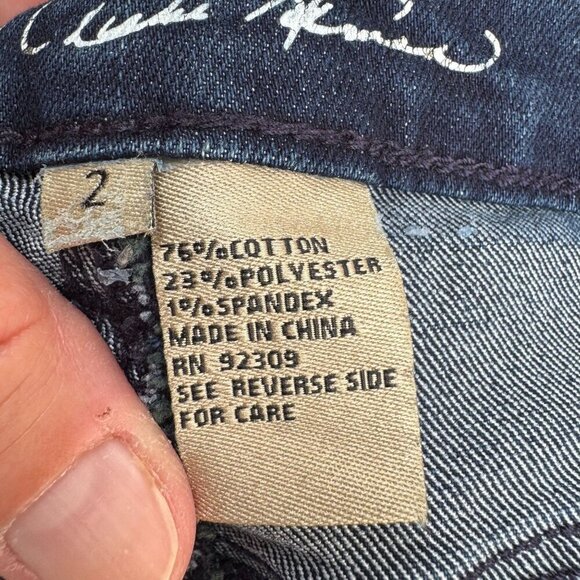 DG2 Diane Gilman Womens Blue Stretch Denim Preppy Summer Casual Bermuda Shorts 2 - Picture 2 of 9